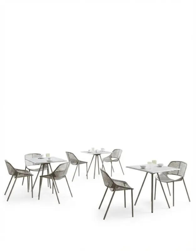 Fast Niwa Gartenstuhl • -30% Outlet-Rabatt  • Perle/Hellblau